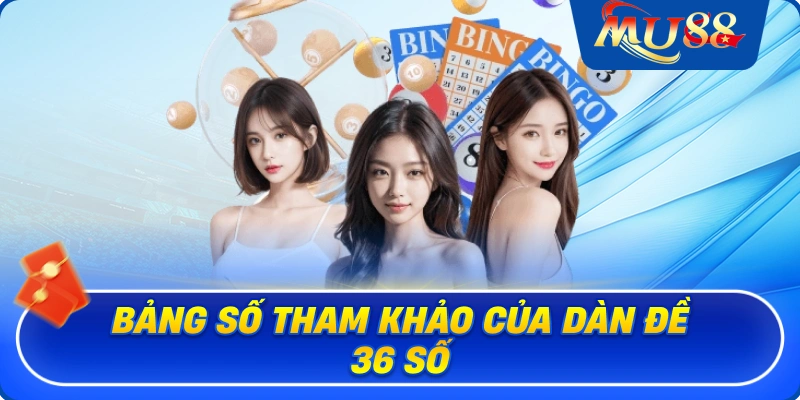 Bảng số tham khảo của dàn đề 36 số